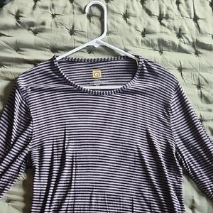 Striped Black and White Women's Wonder Wink Underscrub